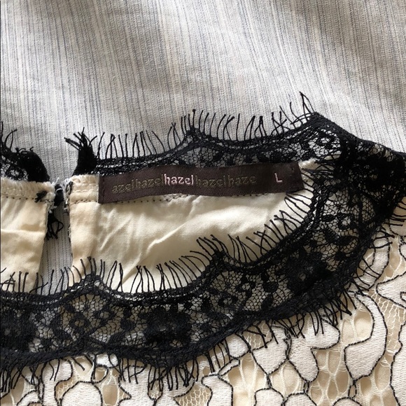 Black and white lace blouse - Picture 3 of 3